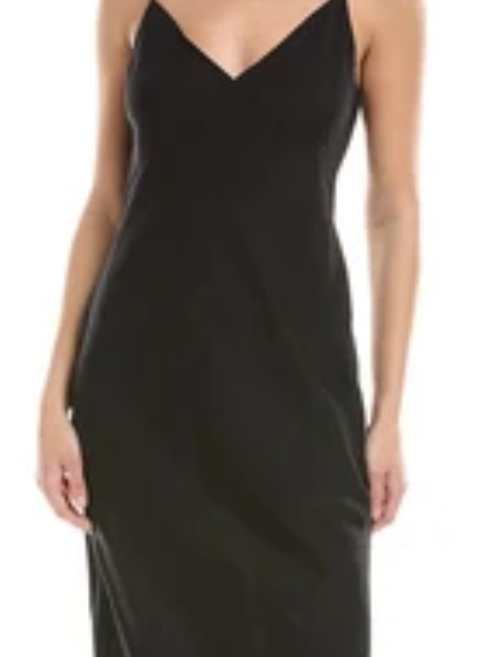 Teri Jon By Ricky Freeman Women's Black Slip Dress 12